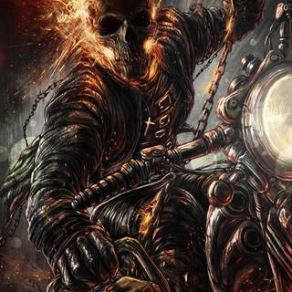 Ghost Rider iPhone 14 wallpaper