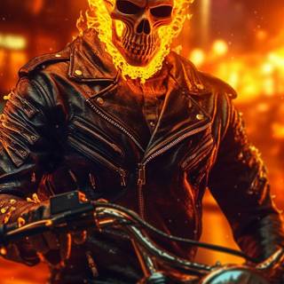 Ghost Rider iPhone 14 wallpaper