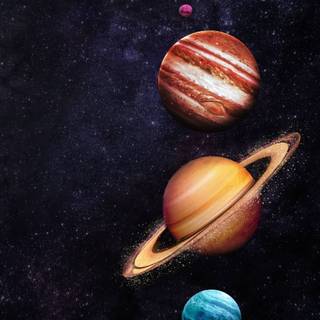 Solar System 4k iPhone wallpaper