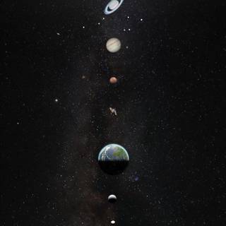 Solar System 4k iPhone wallpaper