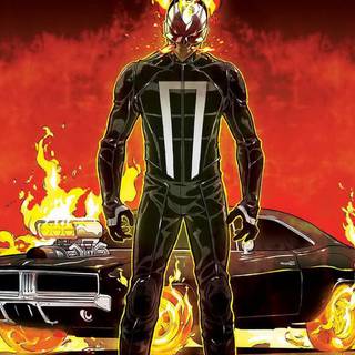 Ghost Rider iPhone 14 wallpaper
