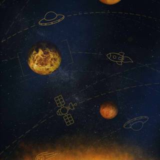 Solar System 4k iPhone wallpaper