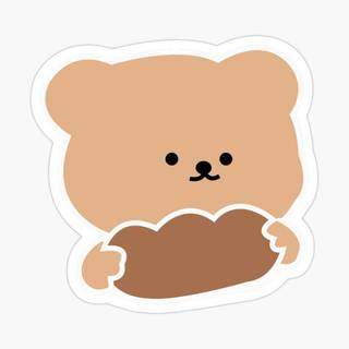 Kawaii aesthetic cute Korean bear wallpaper