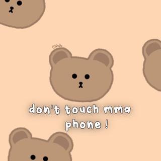 Kawaii aesthetic cute Korean bear wallpaper