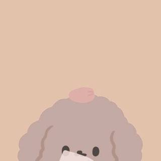 Kawaii aesthetic cute Korean bear wallpaper