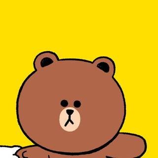 Kawaii aesthetic cute Korean bear wallpaper