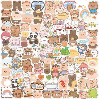 Kawaii aesthetic cute Korean bear wallpaper