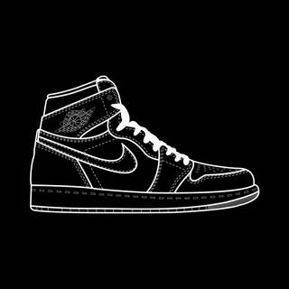 Black and white shoes wallpaper