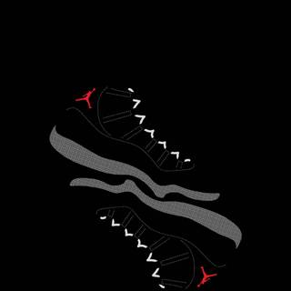 Black and white Nike shoes wallpaper