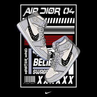 Black and white shoes wallpaper