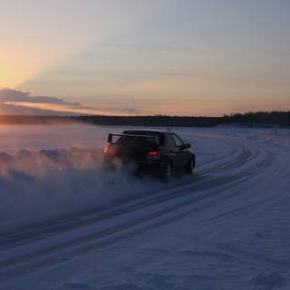 Winter vehicle wallpaper
