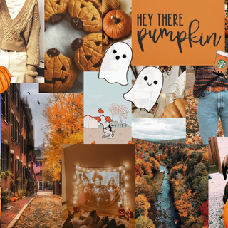 Laptop collage autumn wallpaper