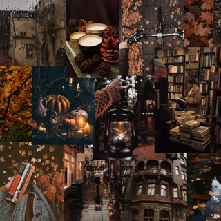 Laptop collage autumn wallpaper