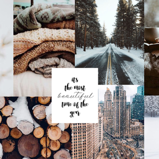 Laptop winter vibes wallpaper