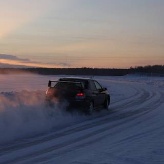 Winter vehicle wallpaper