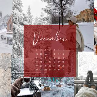 Laptop winter vibes wallpaper