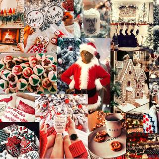 Laptop winter vibes wallpaper