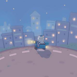 Winter cartoon aesthetic wallpaper