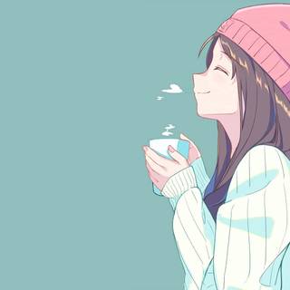 Winter cartoon aesthetic wallpaper