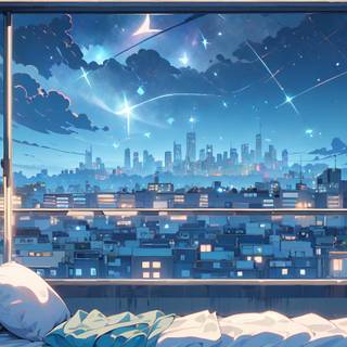 Winter cartoon aesthetic wallpaper