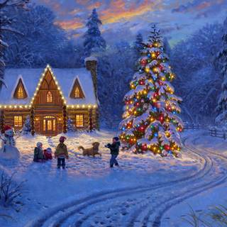 Laptop Xmas wallpaper