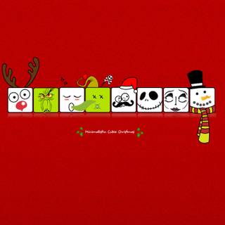 Xmas minimalist wallpaper