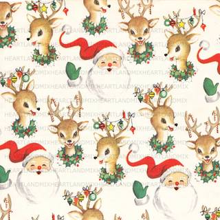 Xmas vintage wallpaper