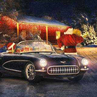 Xmas car wallpaper
