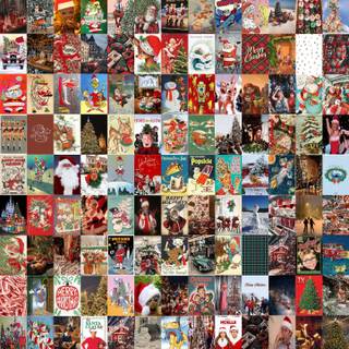 Xmas collages wallpaper