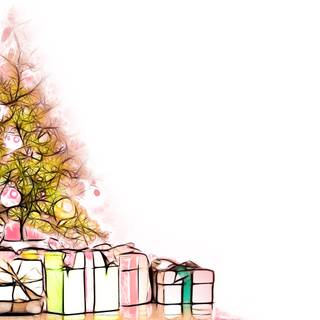 Xmas minimalist wallpaper