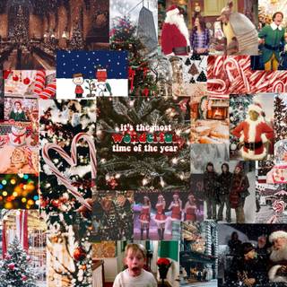 Xmas collages wallpaper