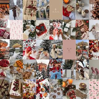 Xmas collages wallpaper
