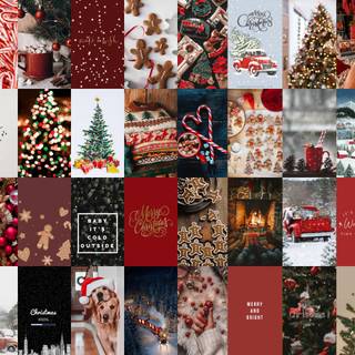 Xmas collages wallpaper
