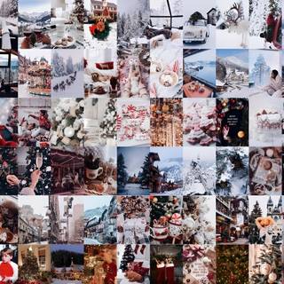 Xmas collages wallpaper
