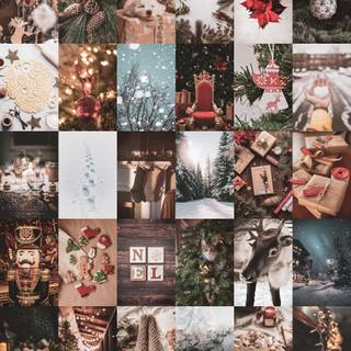 Xmas collages wallpaper