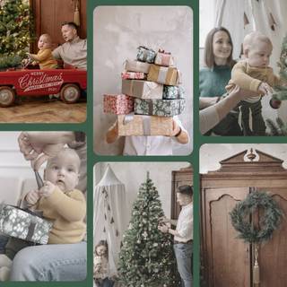 Xmas collages wallpaper