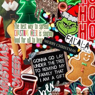 Xmas collages wallpaper