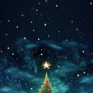 AI Christmas wallpaper