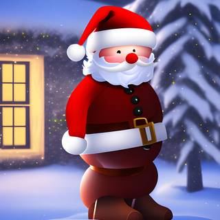 AI Christmas wallpaper