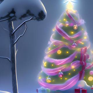 AI Christmas wallpaper