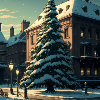 AI Christmas wallpaper