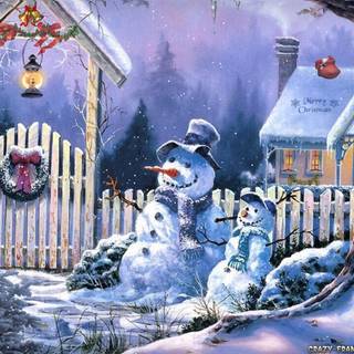 Old time Christmas wallpaper