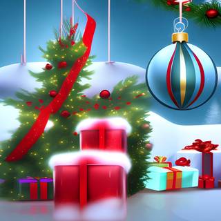 AI Christmas wallpaper