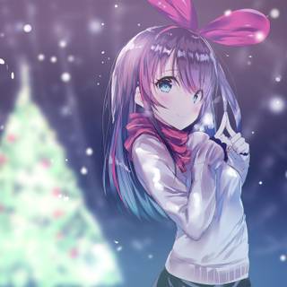 AI Christmas wallpaper