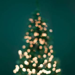 Green Xmas aesthetic wallpaper