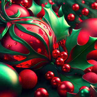 Green Christmas desktop wallpaper