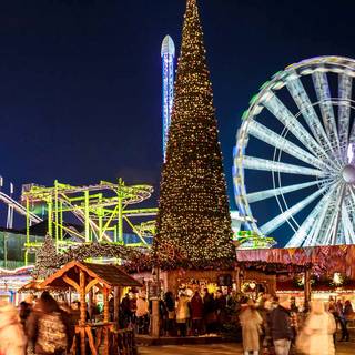 Christmas aesthetic landscape desktop wallpaper