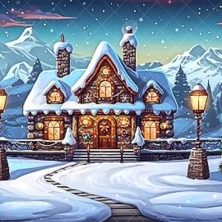 AI Christmas wallpaper