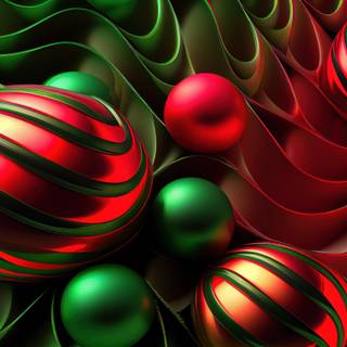 Green Christmas desktop wallpaper