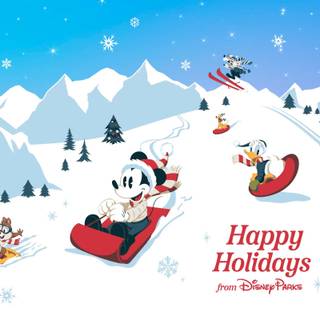 Xmas Disney wallpaper
